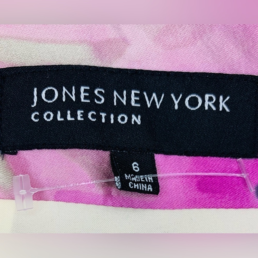 Jones Of New York Collection Tulip Pink And Grey Multi Skirt NWT Size 6! - Picture 5 of 9
